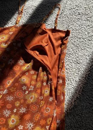 New look сарафан в сеточку мини платье сетка платье в цветы5 фото