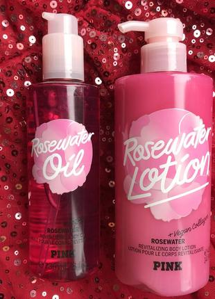 Набор victoria’s secret rosewater лосьон маселка для тела pink