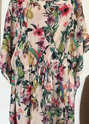 Туника пляжная крутая в принт h&m m-xl