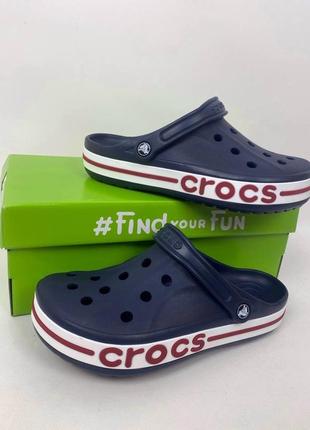 Чоловічі крокси сабо crocs bayaband navy1 фото