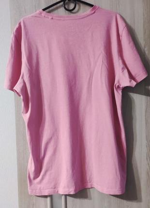 Футболка коттон, розовая футболка2 фото