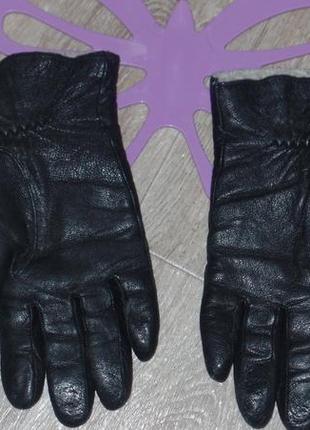 Теплі шкіряні рукавички(зима)3 фото