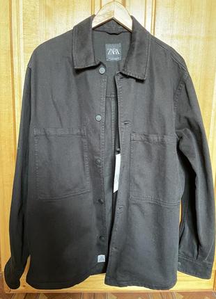 Куртка рубашка джинсова zara 2023р1 фото