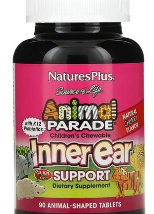 Naturesplus, inner ear animal parade, жевательные таблетки для поддержания внутреннего уха