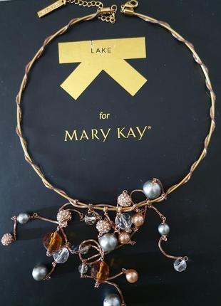 Позолоченное ожерелье мери кей,mary kay. lake из коллекции kamenskakonova