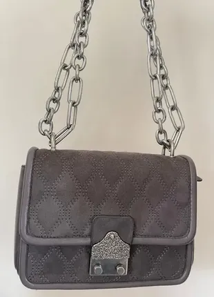 Серая сумка-клатч parfois 5