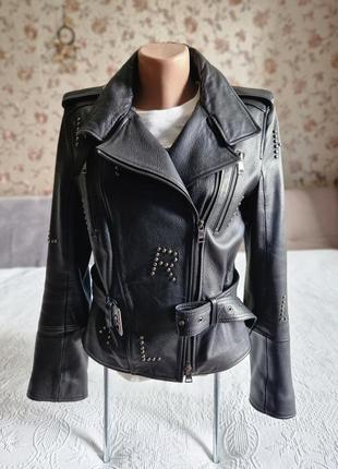 ✨✨✨ жіноча шкіряна куртка косуха karl lagerfeld байкерська куртка karl