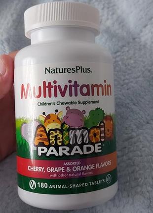 Naturesplus,source of life, animal parade, жевательная добавка с мультивитаминами и микроэлементами1 фото