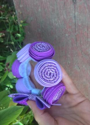 Резинка на пучок из глиттерного фоамирана