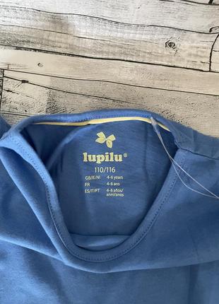 Однотонная летняя футболка lupilu 110-116 см2 фото