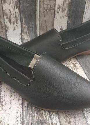 Мокасини човен, шкіра