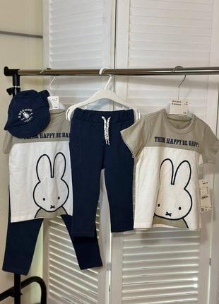 Костюм 3ка футболка + штани і кепка від c&a