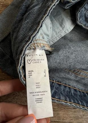 Шорты джинсовые женские короткие primark denim co xs s 100% хлопок10 фото