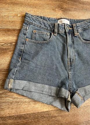 Шорти джинсові жіночі короткі primark denim co xs s 100% бавовна2 фото