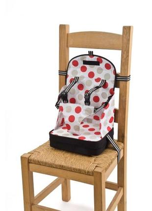 Портативний, переносний стільчик для годування,бустер baby polar gear on the go booster seat polkadots