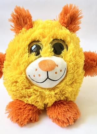 Мягкая игрушка глазастик котик с большими блестящими глазами sunkid