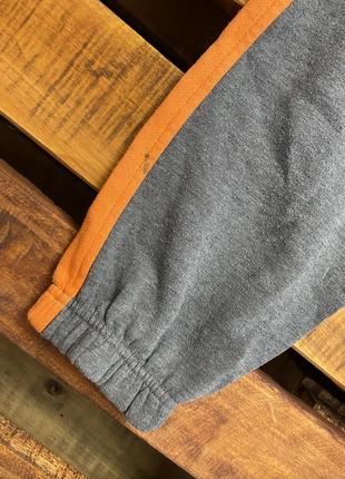 Детские спортивные штаны (брюки) slazenger (слэзэнджэр 5-6 лет 110-116 см оригинал серо-оранжевые)3 фото