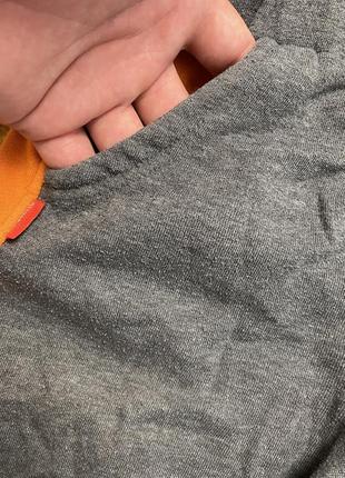 Детские спортивные штаны (брюки) slazenger (слэзэнджэр 5-6 лет 110-116 см оригинал серо-оранжевые)5 фото