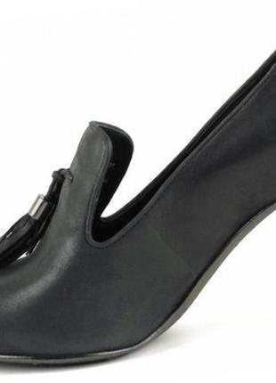Жіночі туфлі лофери ecco ригінал шкіра zw4563 40p.5 фото