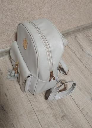 Рюкзак женский прогулочный серый3 фото