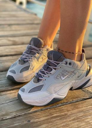 Жіночі сірі кросівки nike m2k tekno grey (жіночі кросівки найк м2к текно сірого кольору) 36,39