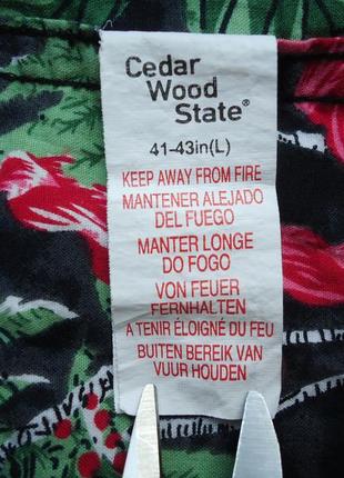Сорочка гавайська cedarwood state cotton гайка (l)6 фото