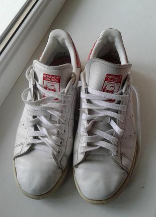 Кросівки білі шкіра adidas stan smith 40 р 25 см