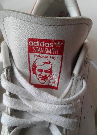 Кроссовки белые кожа adidas stan smith 40 р 25 см2 фото