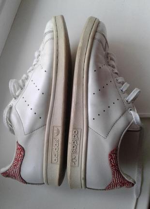 Кроссовки белые кожа adidas stan smith 40 р 25 см6 фото