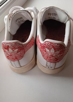 Кросівки білі шкіра adidas stan smith 40 р 25 см10 фото