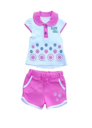 Легкий летний костюм для девочки 6311