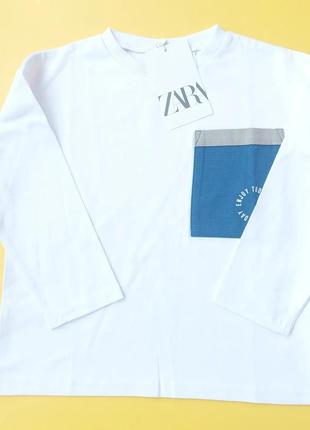 Футболка на длинный рукав zara🤍