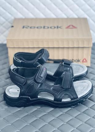 Reebok сандалі чоловічі чорні на липучках рібок шкіра