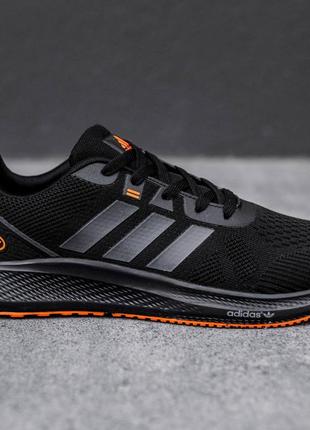 Лёгкие чёрные кроссовки adidas в сеточку чорні чоловічі кросівки adidas кросівки в сіточку адідас3 фото