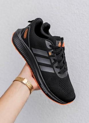 Лёгкие чёрные кроссовки adidas в сеточку чорні чоловічі кросівки adidas кросівки в сіточку адідас4 фото