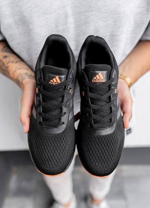 Лёгкие чёрные кроссовки adidas в сеточку чорні чоловічі кросівки adidas кросівки в сіточку адідас10 фото