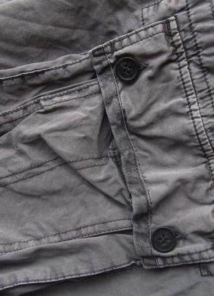 Хлопковые шорты карго с эффектом потертости easy apparel cargo shorts6 фото