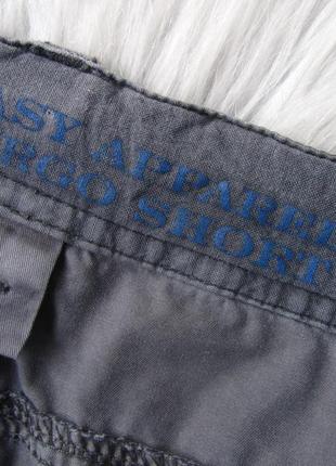 Хлопковые шорты карго с эффектом потертости easy apparel cargo shorts5 фото