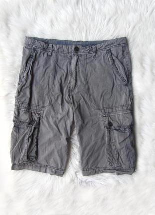 Бавовняні шорти карго з ефектом потертості easy apparel cargo shorts