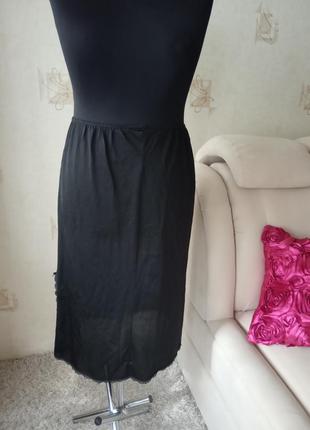 Чёрный подъюбник, 14-16 размер