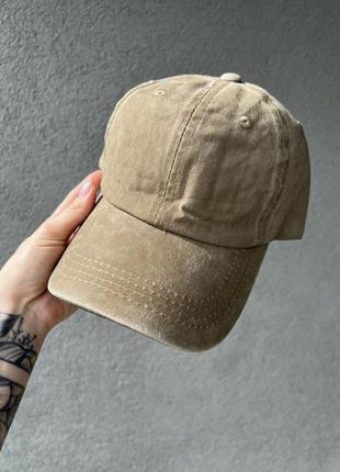 Кепка джинсовая хаки