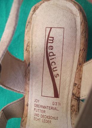 Medicus (36) кожаные босоножки сандалии женские8 фото