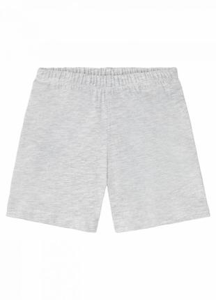 Пижамные шорты хлопковые трикотажные для мальчика lupilu 356981 серый