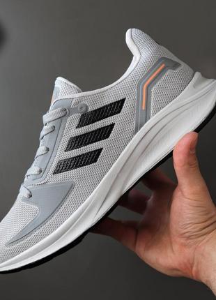 Лёгкие серые кроссовки adidas сірі чоловічі кросівки adidas сірі кросівки в сіточку адідас