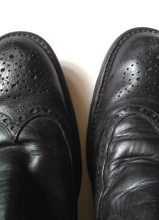 Актуальные модные высокие кожаные ботинки челси оксфорды броги, по стельке 31 см3 фото
