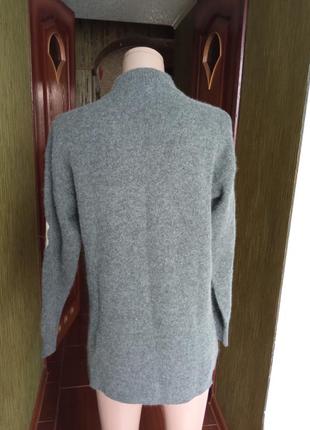 Теплая,винтажная, удлиненный свитер имлия6 фото