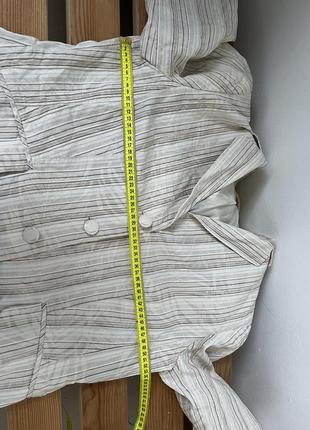 Светлый женский пиджак большой размер2 фото