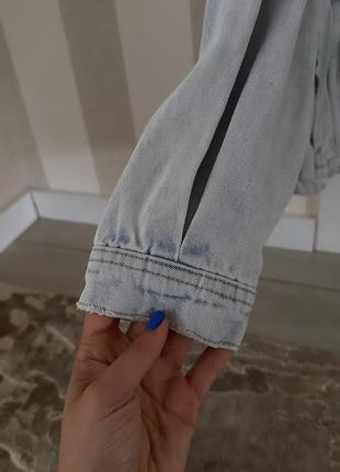 Джинсовая куртка zara mango bershka4 фото