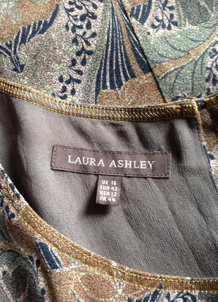 Натуральне плаття на віскозній підкладці з кишенями laura ashley розмір 14-169 фото