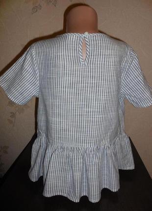 Блуза * next* котончик с вышивками, 10 лет (140 см)2 фото